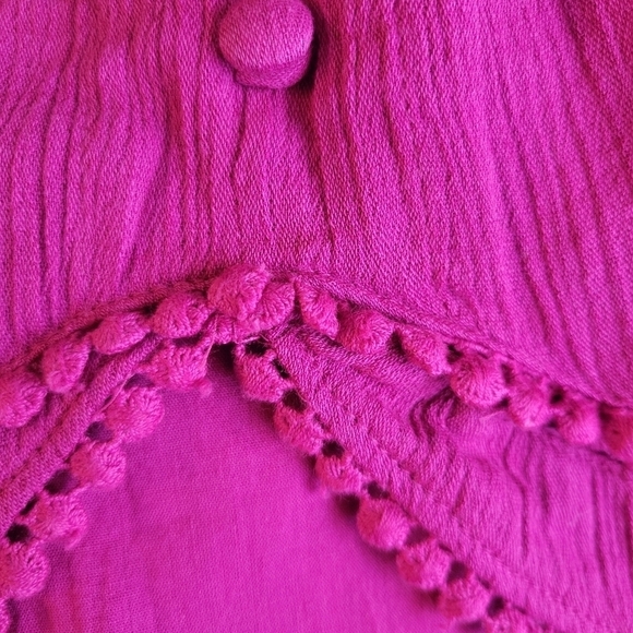 INC Cotton Embellished Boho Dress Size Medium - Picture 6 of 7